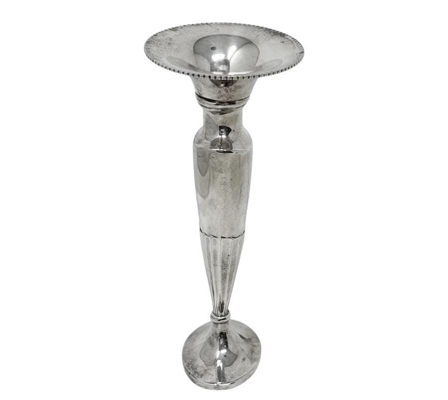 Vintage Silver-Plated Bud Vase