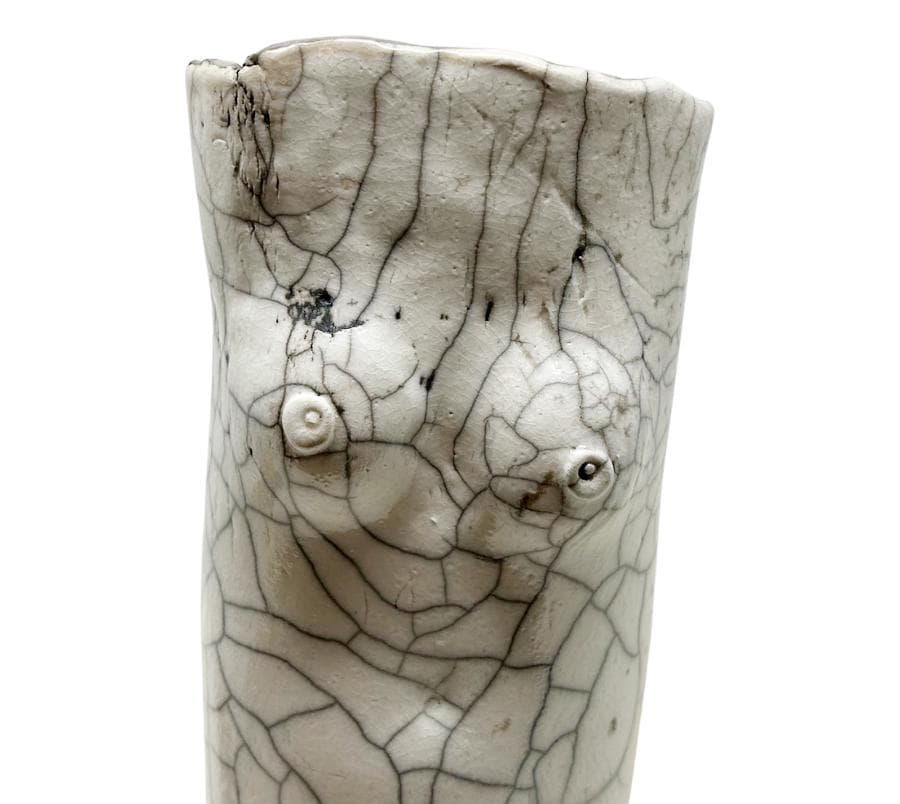 Nude Studio Pottery Raku Vessel
