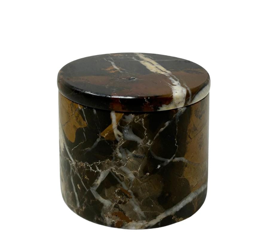 Vintage Marble Lidded Pill Box