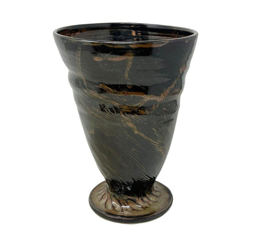 Vintage Glazed Studio Pottery Vessel