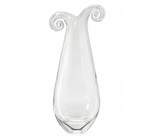 Vintage Double Scroll Art Glass Vase