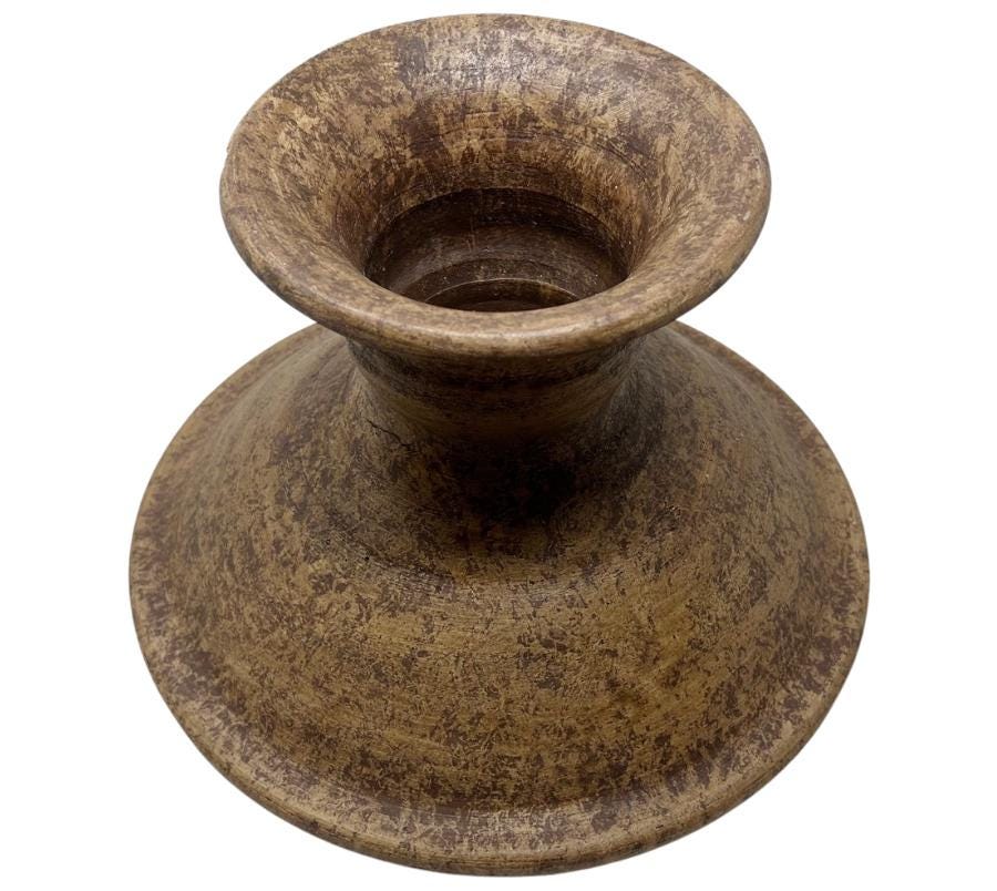Vintage Mexican Clay Pedestal Bowl