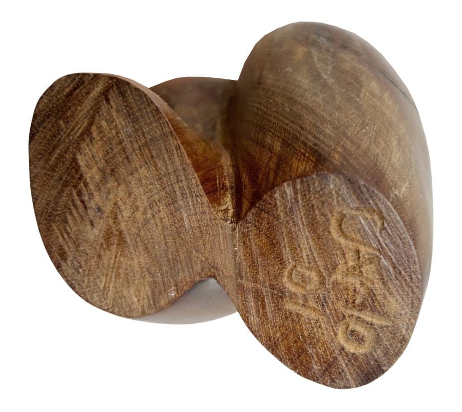 Vintage Carved Wooden Male Nude Sculpture