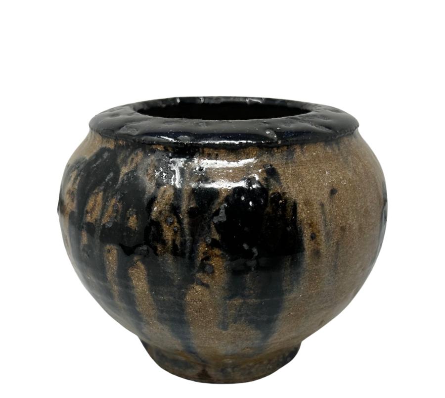 Vintage Glazed Clay Pot