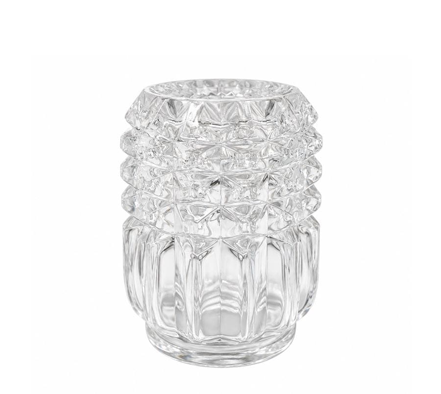 Vintage Pressed Glass Candle Holders