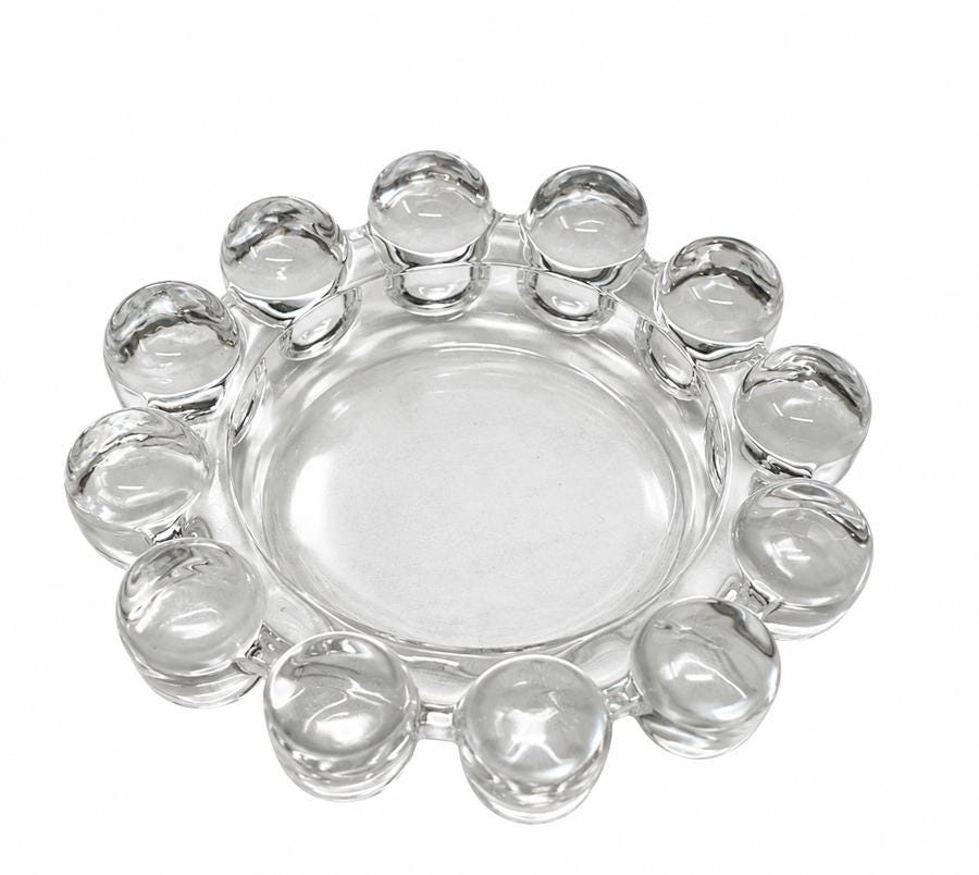 Vintage Art Glass Spherical Catchall