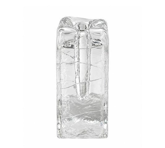 Vintage Textured Ice Glass Bud Vase