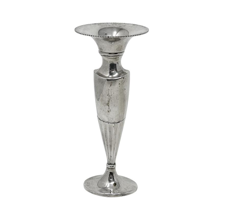 Vintage Silver-Plated Bud Vase