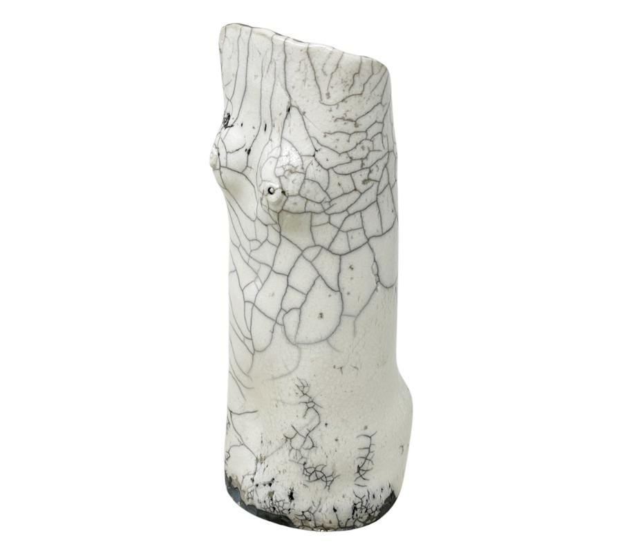 Nude Studio Pottery Raku Vessel