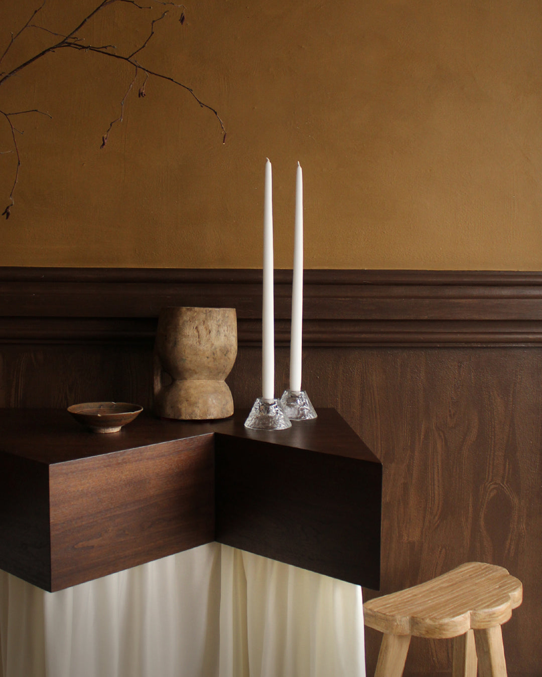 Pair of Vintage Luminarc France Candle Holders