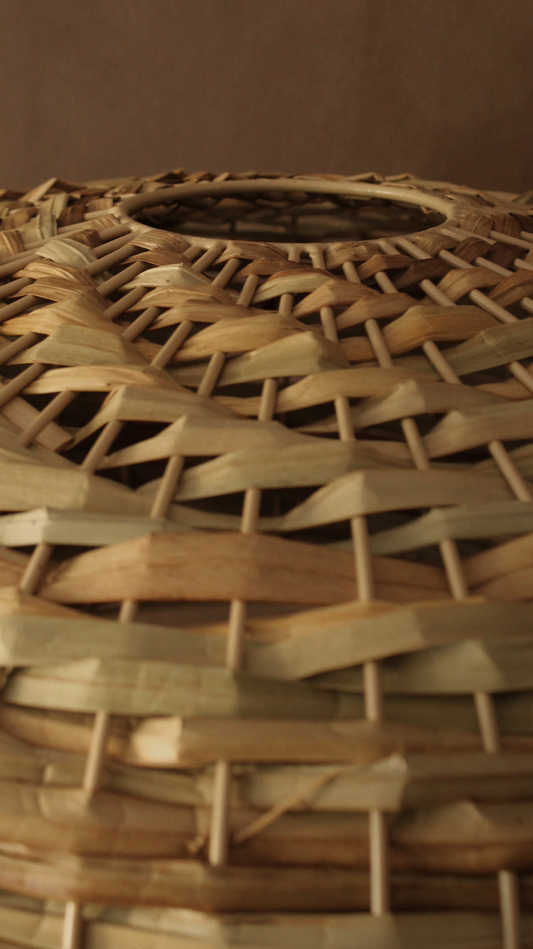 Seagrass Mushroom Table Lamps